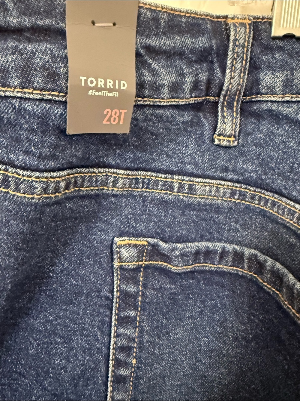 Torrid Feel The Fit Dark Blue Straight Leg Jeans - Picture 3 of 7